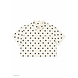 CROPPED DOTTED BLOUSE JACKET BEIGE CROPPED DOTTED BLOUSE JACKET BEIGE