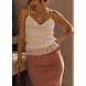 PLISSE TOP BEIGE