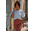 CROPPED BALLOON TOP LIGHT BLUE