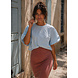 CROPPED BALLOON TOP LIGHT BLUE CROPPED BALLOON TOP LIGHT BLUE