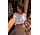 CROPPED BALLOON TEE WHITE