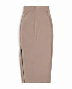 maxi split skirt ♡ taupe maxi split skirt ♡ taupe