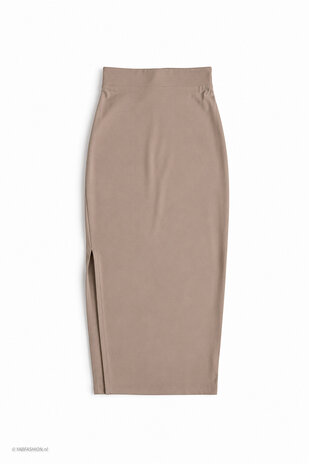 MAXI SPLIT SKIRT TAUPE MAXI SPLIT SKIRT TAUPE