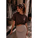 CROPPED BALLOON TEE BROWN CROPPED BALLOON TEE BROWN