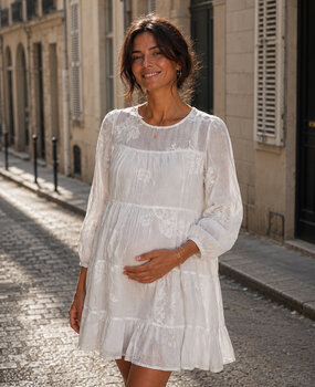 maxime broderie dress ♡ white maxime broderie dress ♡ white