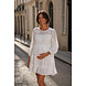 MAXIME BRODERIE DRESS WHITE MAXIME BRODERIE DRESS WHITE