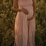 yara mousseline dress ♡ yellow & pink