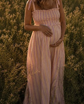 yara mousseline dress ♡ yellow & pink