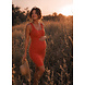 SINGLET2 STRETCH DRESS ORANGE SINGLET2 STRETCH DRESS ORANGE