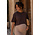 BASIC2 CROPPED TSHIRT BROWN