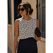 MARIA FLOWER TOP DARK BLUE MARIA FLOWER TOP DARK BLUE