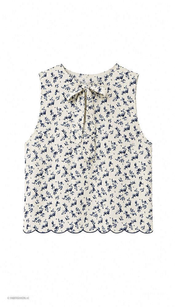 MARIA FLOWER TOP DARK BLUE MARIA FLOWER TOP DARK BLUE