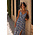 MABLE PRINT MAXI DRESS DARK BLUE