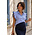 MANDY RUFFLE BLOUSE BLUE
