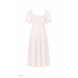 SMOCKED FLOWER DRESS WHITE
