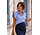 MANDY RUFFLE BLOUSE BLUE