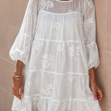 maxime broderie dress ♡ white