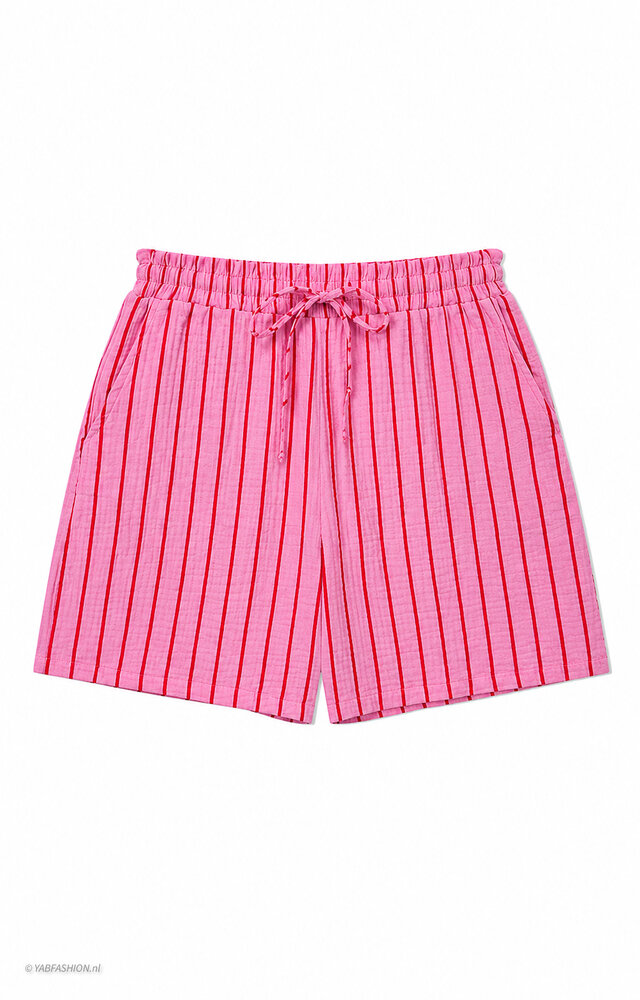 LARA MOUSSELINE SHORT RED PINK LARA MOUSSELINE SHORT RED PINK