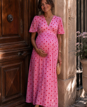 lilly maxi dress ♡ pink & red