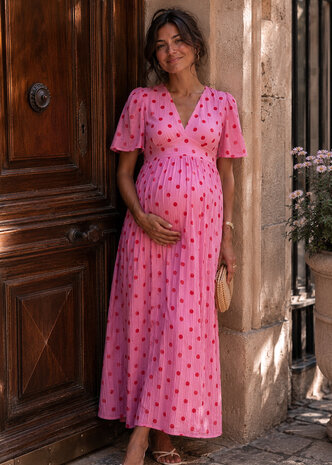 LILLY MAXI DRESS PINK RED