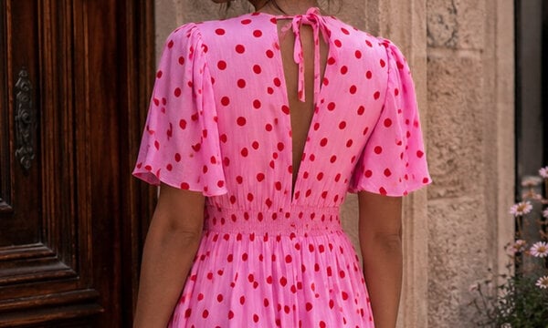 LILLY MAXI DRESS PINK RED