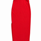maxi split skirt ♡ red