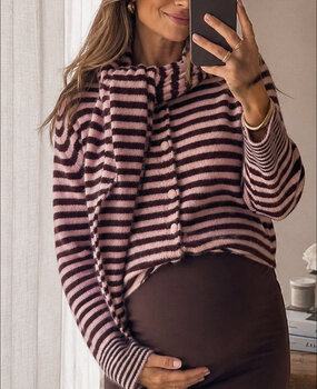 fayenne cardigan ♡ pink & bordeaux