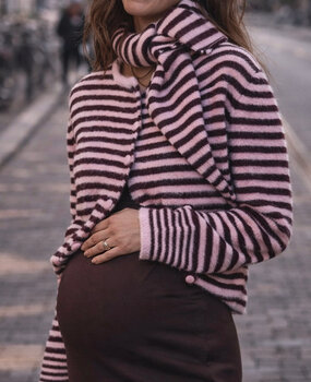 fayenne cardigan ♡ pink & bordeaux