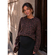 FLUFFY LEOPARD CARDIGAN BROWN FLUFFY LEOPARD CARDIGAN BROWN