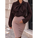 BIG BOW KNIT BROWN BIG BOW KNIT BROWN