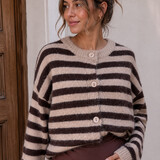 naomi cardigan ♡ taupe & brown