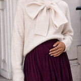 big bow knit ♡ beige