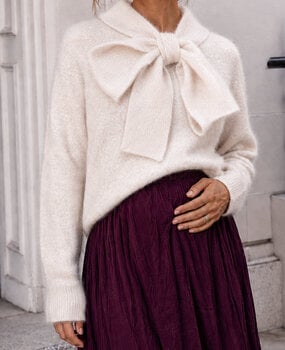 big bow knit ♡ beige