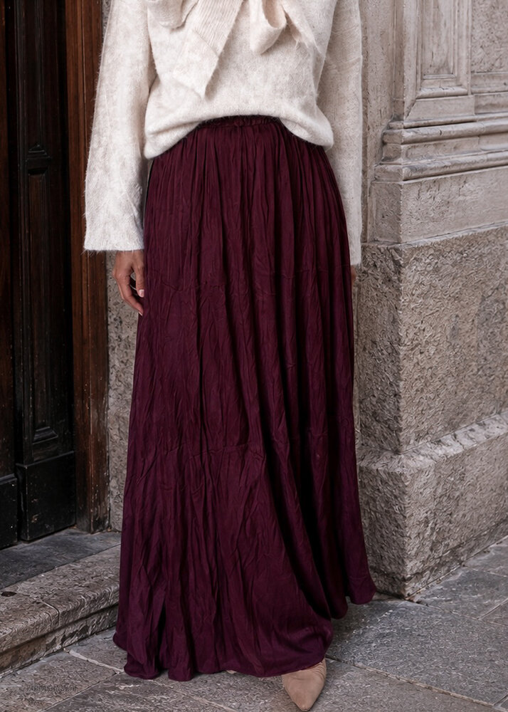 SASKIA SKIRT BORDEAUX