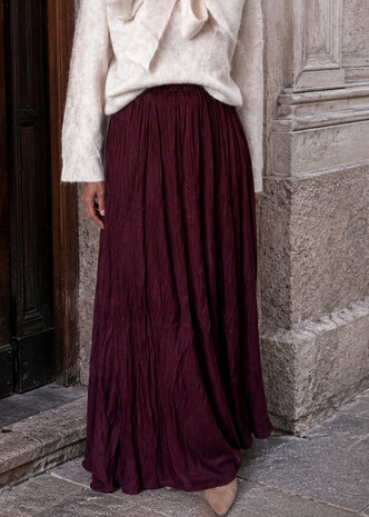 SASKIA SKIRT BORDEAUX