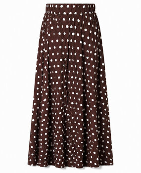 dotted maxi skirt ♡ brown dotted maxi skirt ♡ brown
