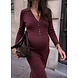 JUNA STRETCH DRESS BORDEAUX JUNA STRETCH DRESS BORDEAUX