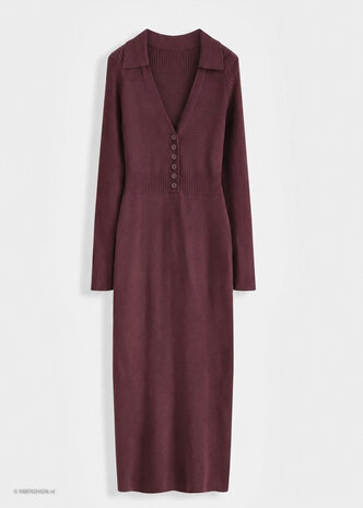 JUNA STRETCH DRESS BORDEAUX JUNA STRETCH DRESS BORDEAUX