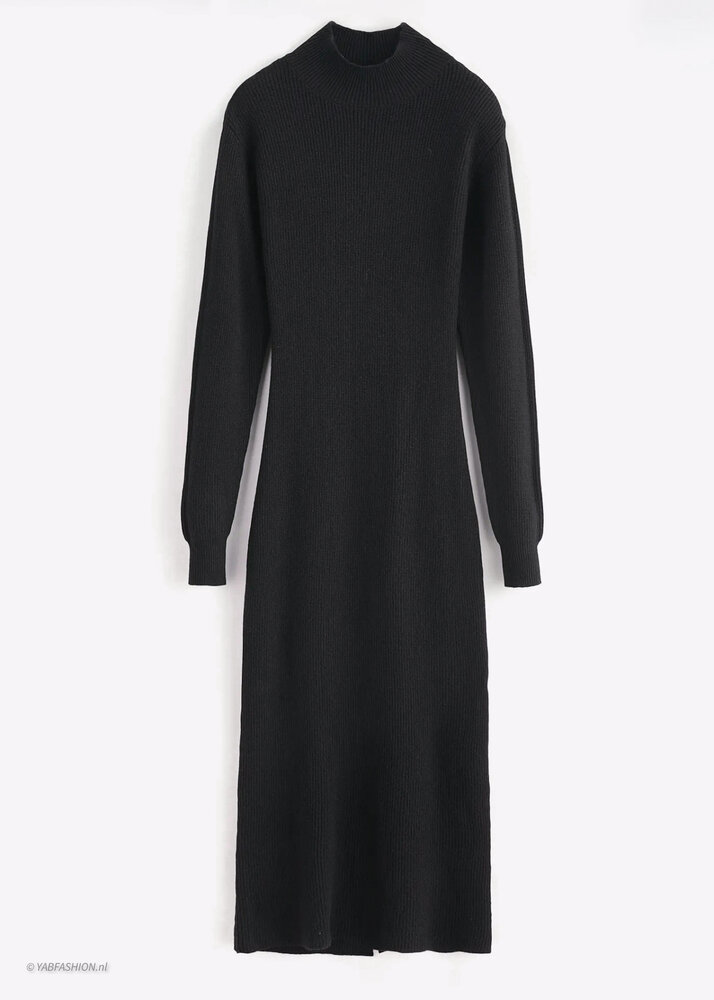KYRA MAXI KNIT DRESS BLACK KYRA MAXI KNIT DRESS BLACK