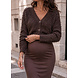 CROPPED BOUCLE CARDIGAN BROWN