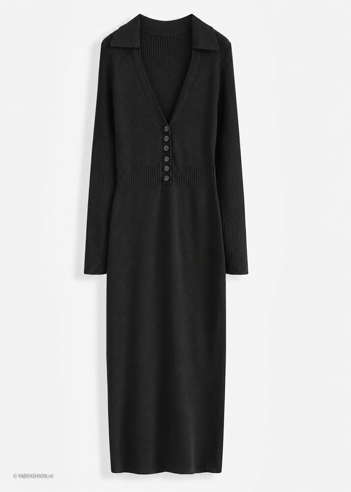 JUNA STRETCH DRESS BLACK JUNA STRETCH DRESS BLACK