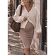 BALLOON SLEEVE CARDIGAN BEIGE
