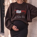 je t'aime knit ♡ brown