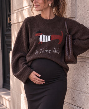 je t'aime knit ♡ brown je t'aime knit ♡ brown