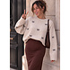 QUTE BOW KNIT BEIGE QUTE BOW KNIT BEIGE