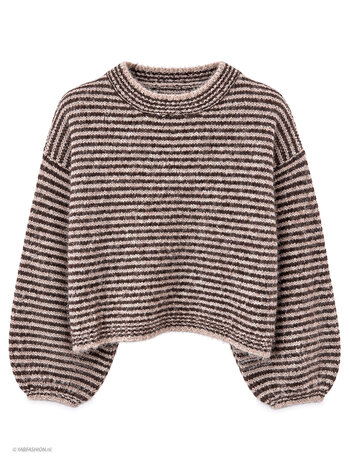 NINA STRIPED KNIT BROWN NINA STRIPED KNIT BROWN