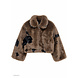 FEM FAUX FUR JACKET BROWN FEM FAUX FUR JACKET BROWN