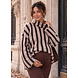 AMOUR COL KNIT TAUPE BROWN AMOUR COL KNIT TAUPE BROWN