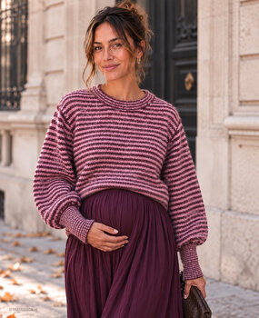 nicole knit ♡ pink & bordeaux