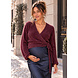 TEDDY WRAP TOP BORDEAUX TEDDY WRAP TOP BORDEAUX